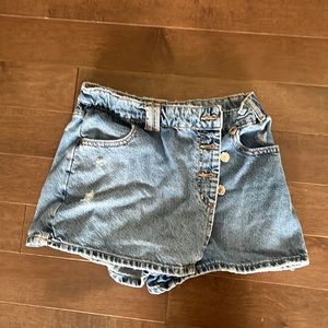 Denim skort